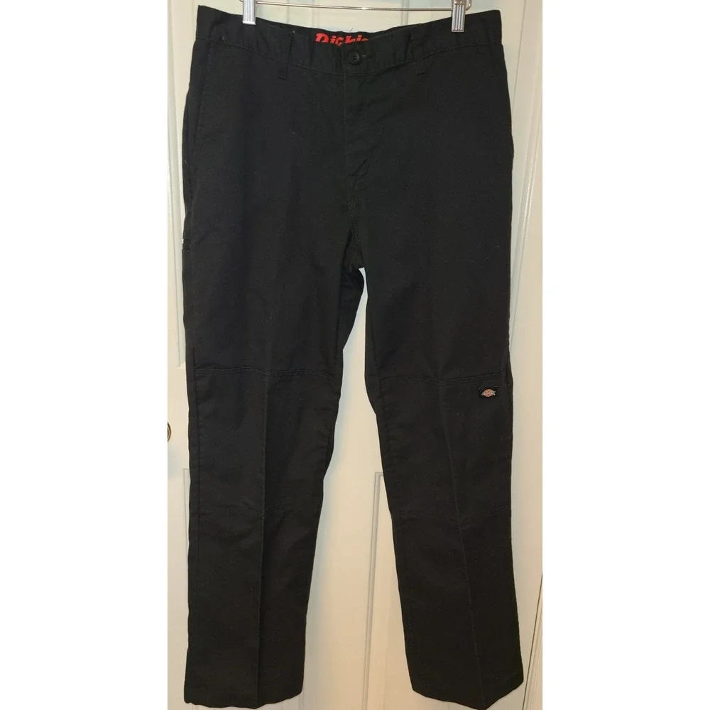 Men's‎ 32x32 Dickies Flexible Durable Black Double Knee Work Wear